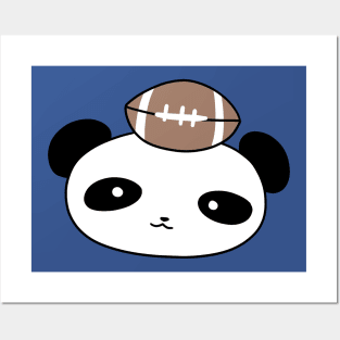 Football Panda Face Posters and Art